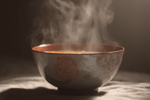 soupe de miso dans un bol pâte de miso