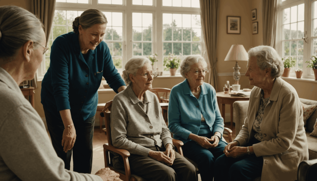 personnes âgées en maison de retraite ephad regroupées formation équipe soignantes soignants formés