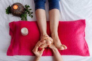 réflexologie plantaire massage anxiété stress