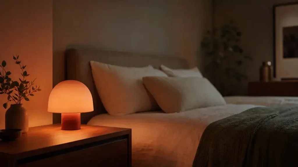 Mélatonine et lumière du soir sommeil endormissement veilleuse